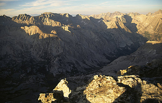 俯拍,峡谷,国王峡谷,国家公园,加利福尼亚,美国