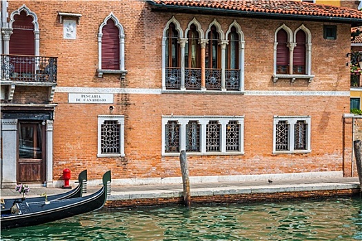 风景,美景,运河,威尼斯,意大利