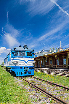 火车站,博物馆,建筑,列车,爱沙尼亚
