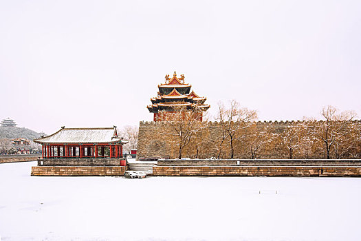 北京冬季雪景