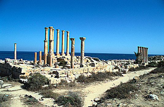 庙宇,伊希斯,萨布拉塔,利比亚