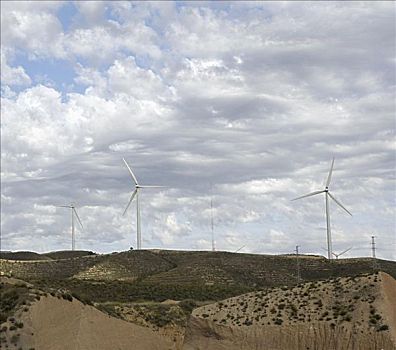 风电场,内华达山脉,西班牙