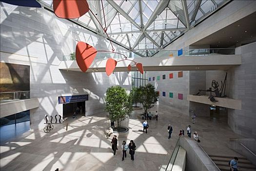 国家美术馆,艺术,华盛顿特区,贝聿铭作品,中庭,移动
