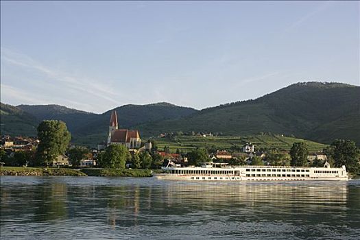 游船,多瑙河,瓦绍,下奥地利州