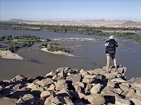 旅游,照片,第三,急流,尼罗河,南,北方,苏丹