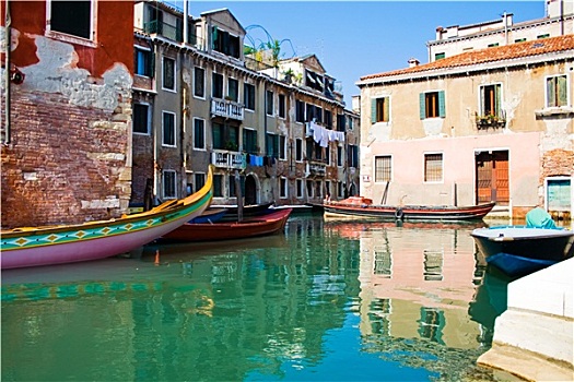 静水,威尼斯,运河