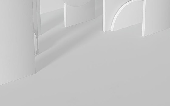 簡約風格幾何形狀背景展示墻
