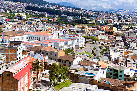 城市,风景,基多,厄瓜多尔