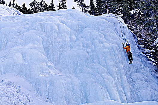 攀冰者,碧玉国家公园,艾伯塔省,加拿大