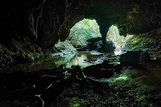 洞穴,岛屿,冲绳,日本