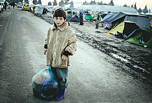 阿富汗,男孩,孩子,难民,露营,边界,马其顿,希腊,欧洲