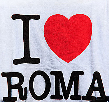 喜爱,罗马,信息,t恤,意大利,欧洲