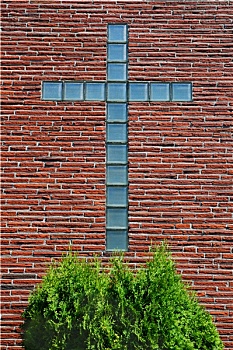 玻璃砖,十字架,竖图