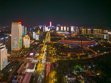 济南国庆夜景灯光秀