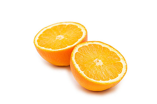 两个,橘子,隔绝,白色背景,背景