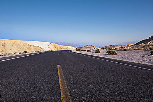 道路,死亡谷国家公园,加利福尼亚,美国
