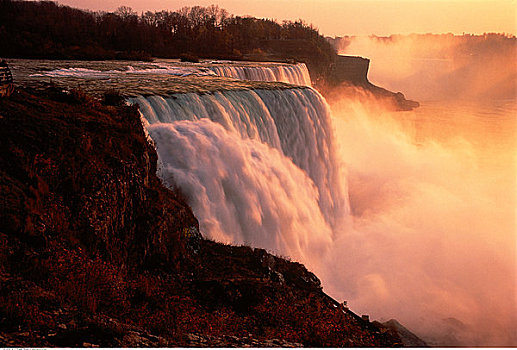 美洲瀑布,尼亚加拉瀑布,纽约,美国