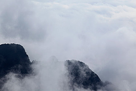 山,云海,雾