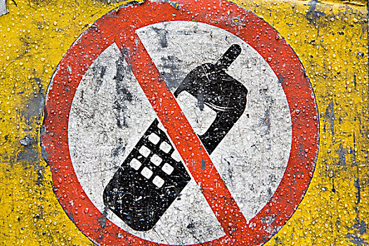 标识,禁止,使用,手机