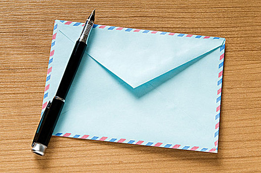邮件,概念,许多,信封,桌子