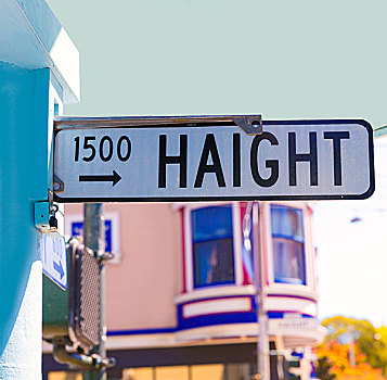 旧金山,路标,连通,角,加利福尼亚