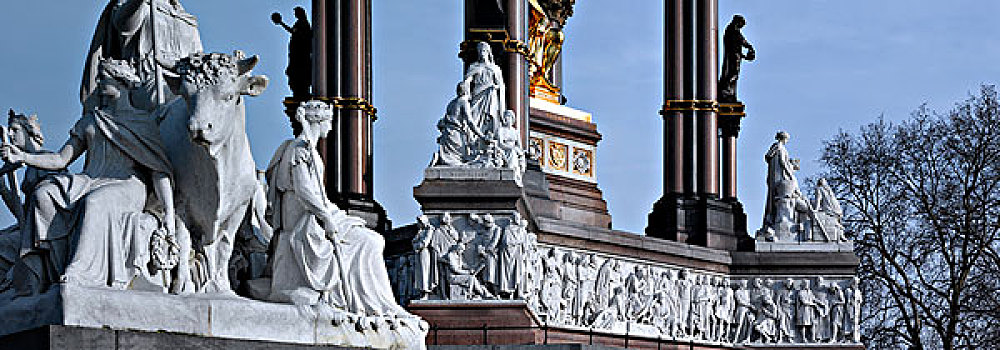 阿尔伯特亲王纪念碑,海德公园,伦敦