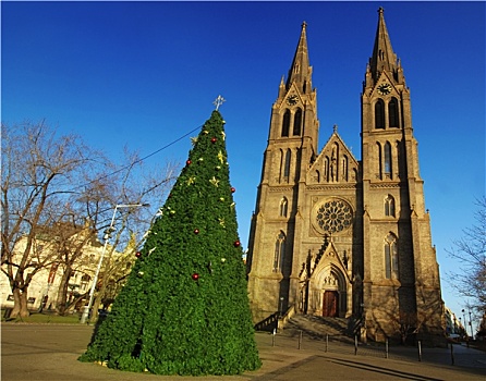 教堂,圣诞树