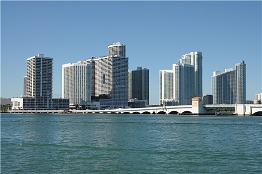 市区,迈阿密,天际线,佛罗里达,美国