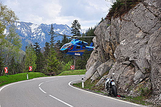 奥地利,提洛尔,山路,警察,直升飞机,意外