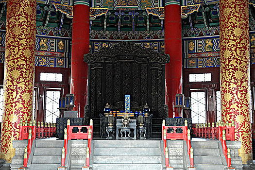 北京天坛祈年殿内景藻井