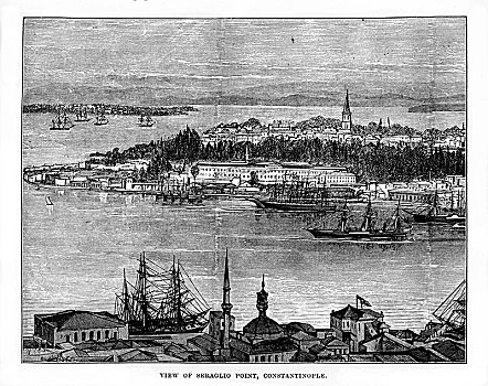 君士坦丁堡,土耳其,19世纪,艺术家,未知