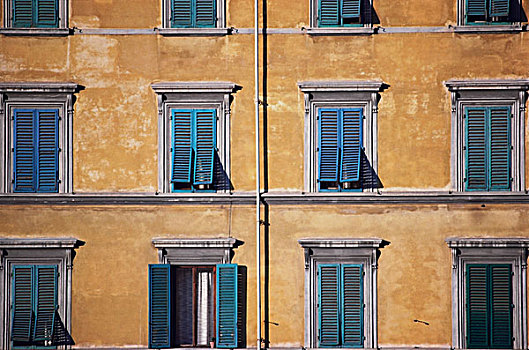 建筑细节,窗户,百叶窗,罗马,意大利