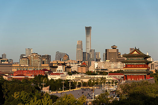 北京正阳门与国贸cbd