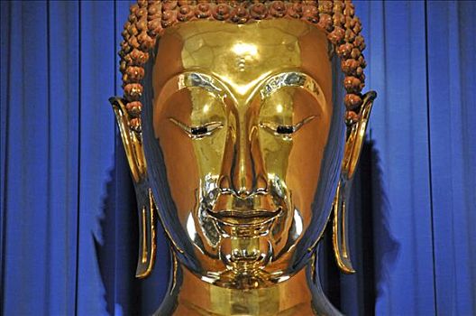 金色,佛像,寺院,曼谷,泰国,东南亚,亚洲