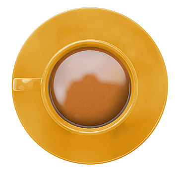 黄色,咖啡杯