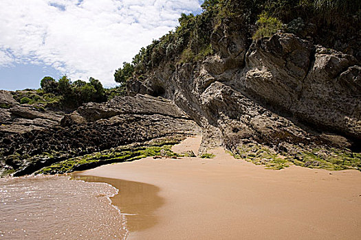 桑坦德,海滩,海洋