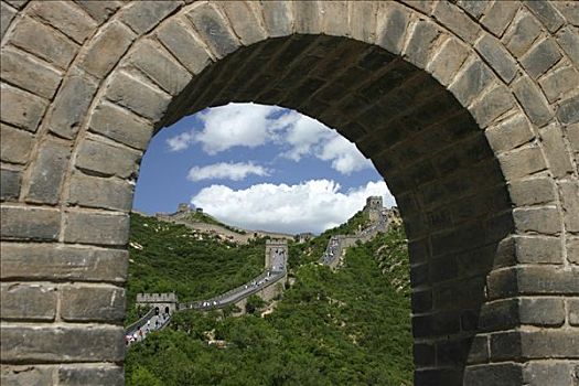 长城,砖,拱道,八达岭,中国