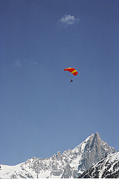 滑伞运动,夏蒙尼,法国阿尔卑斯山