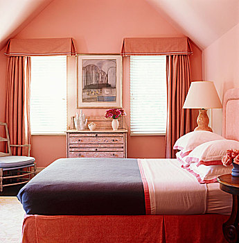 粉色,卧室,悲伤,结束,床上用品,帘