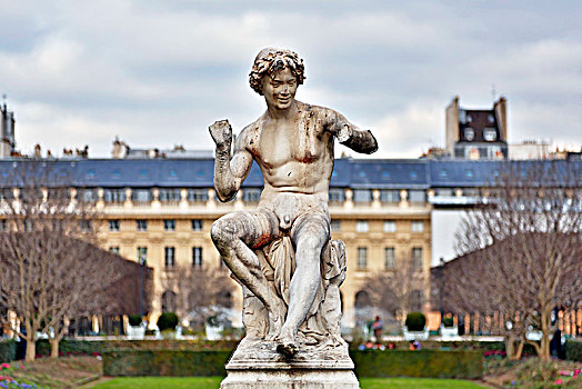 巴黎,地区,花园,皇宫,雕塑