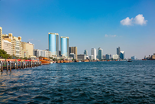 阿联酋迪拜河畔迪拜湾