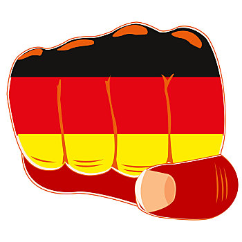 旗帜,德国,拳头