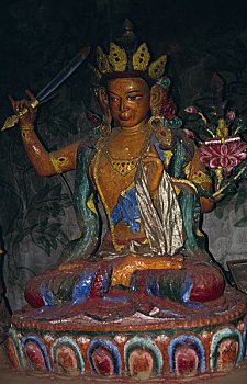 宗教,雕塑,室内,庙宇,山谷,尼泊尔