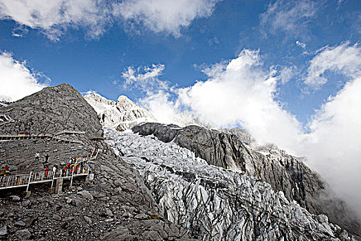 冰河,玉龙雪山,丽江,中国