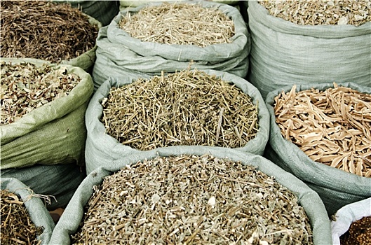 传统,药草,越南,市场