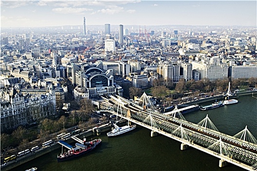 桥,风景,伦敦眼