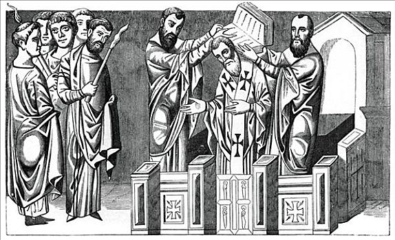 主教,9世纪,艺术家,未知