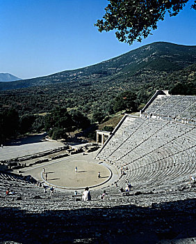 老式,剧院,伯罗奔尼撒半岛,希腊