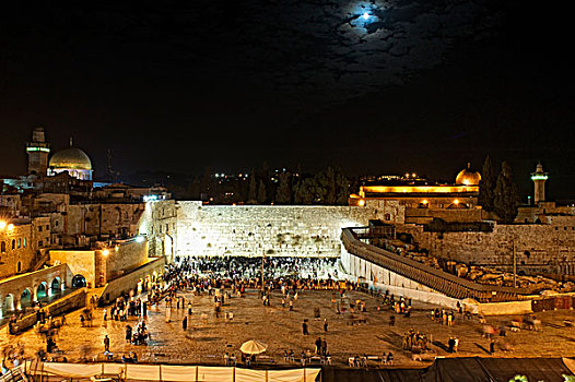 哭墙,老城,耶路撒冷,以色列,中东