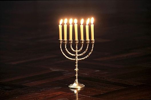 烛台,蜡烛,犹太
